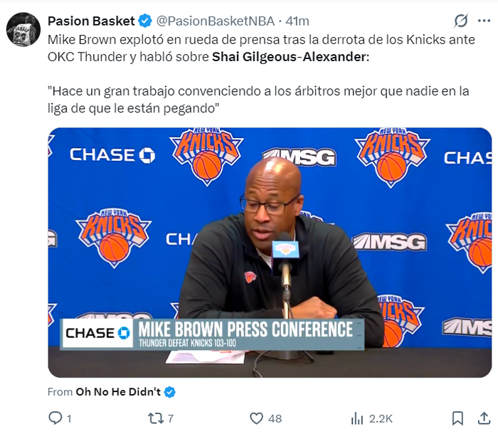 世界杯高清直播下载-复出三连胜夺回联盟第一！SGA延续四纪录被赞多面手 布朗：造犯规一绝|亚历山大|雷霆|谢伊·吉尔杰斯-亚历山大|俄克拉荷马雷霆队|纽约尼克斯队_新浪体育_新浪新闻